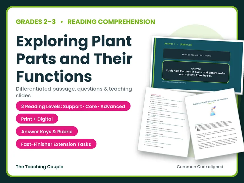 Exploring Plant Parts and Their Functions