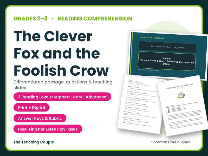 The Clever Fox and the Foolish Crow