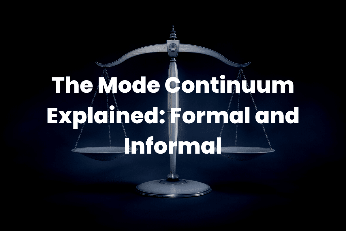 Formal and Informal