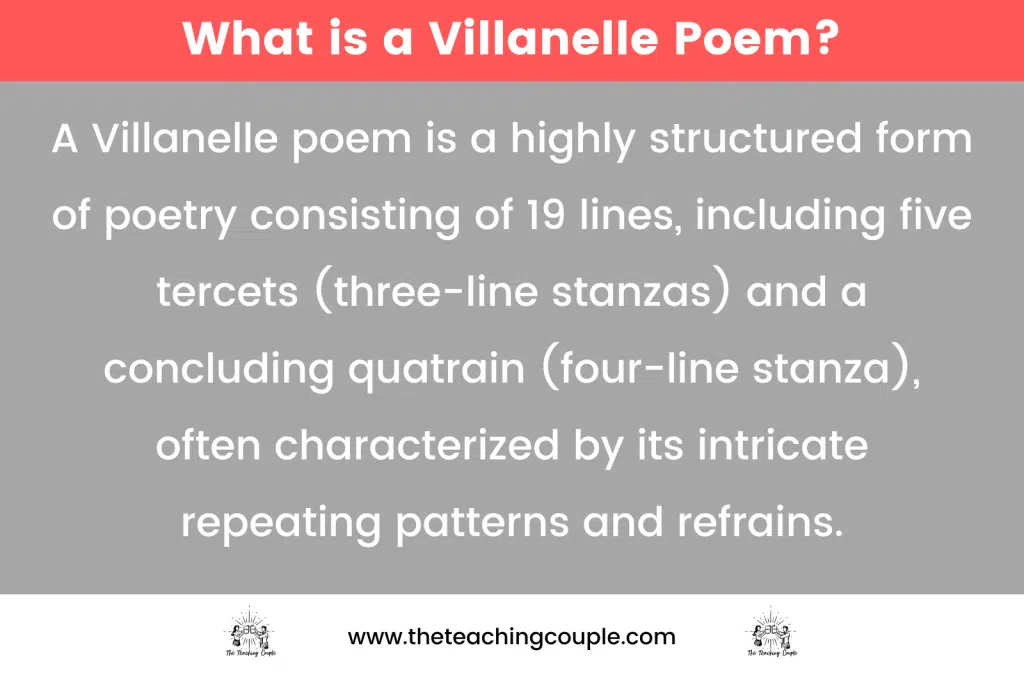 Villanelle Poem