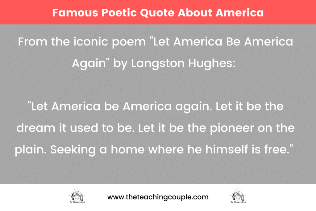 Poetic quotes about america