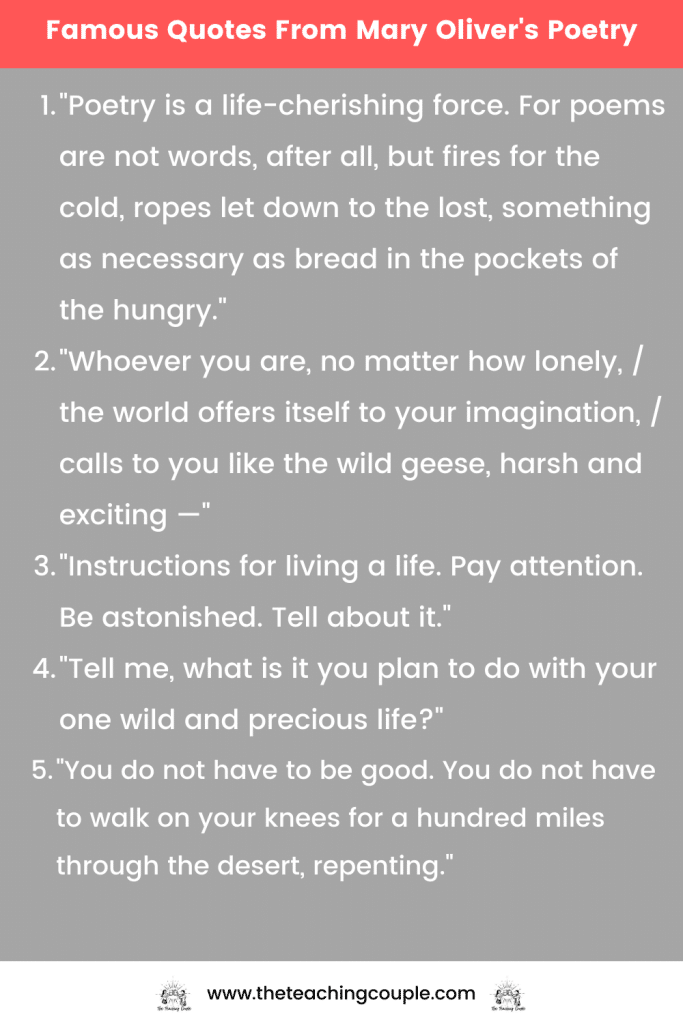 Famous quotes from Mary Oliver