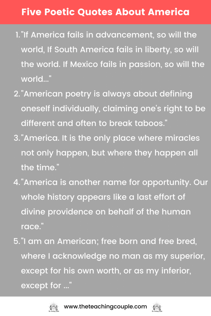 Poetic quotes about america