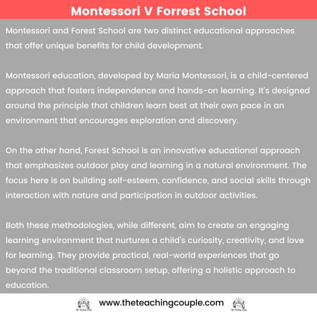 Montessori V Forrest School