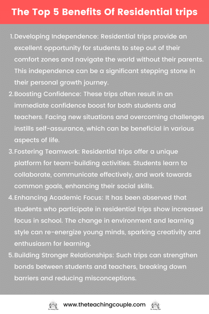 The Top 5 Benefits Of Residential trips