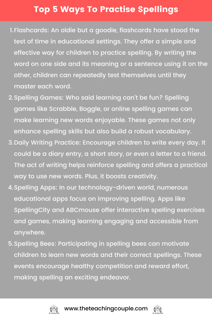The Importance of Teaching Spelling