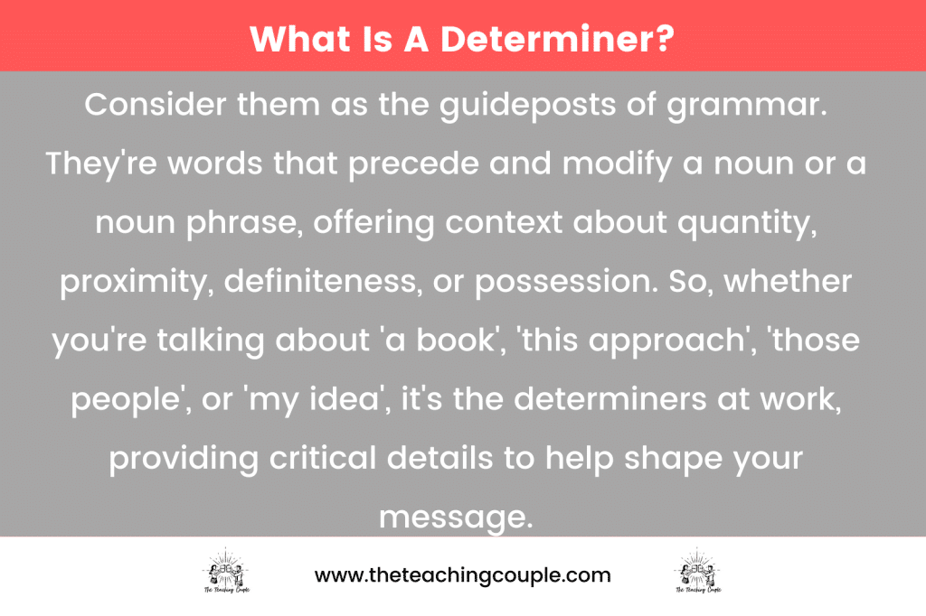 What Is A Determiner?