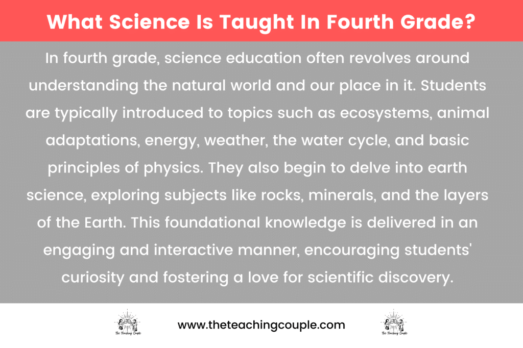 What Science Is Taught In Fourth Grade?