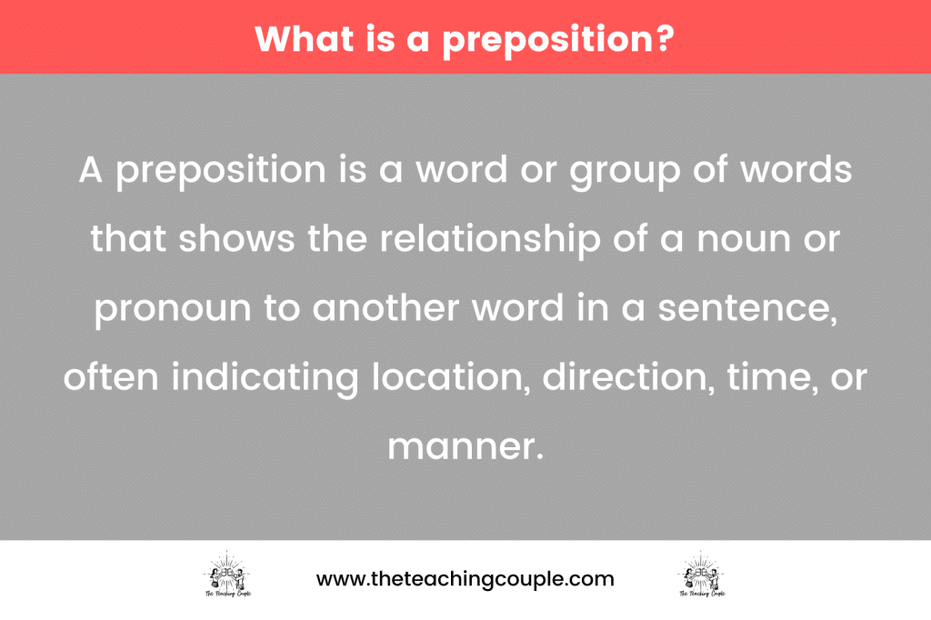 what is a preposition