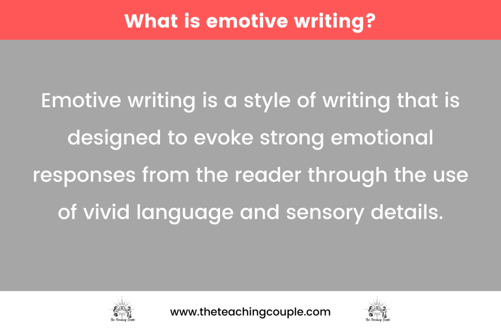 what is emotive writing