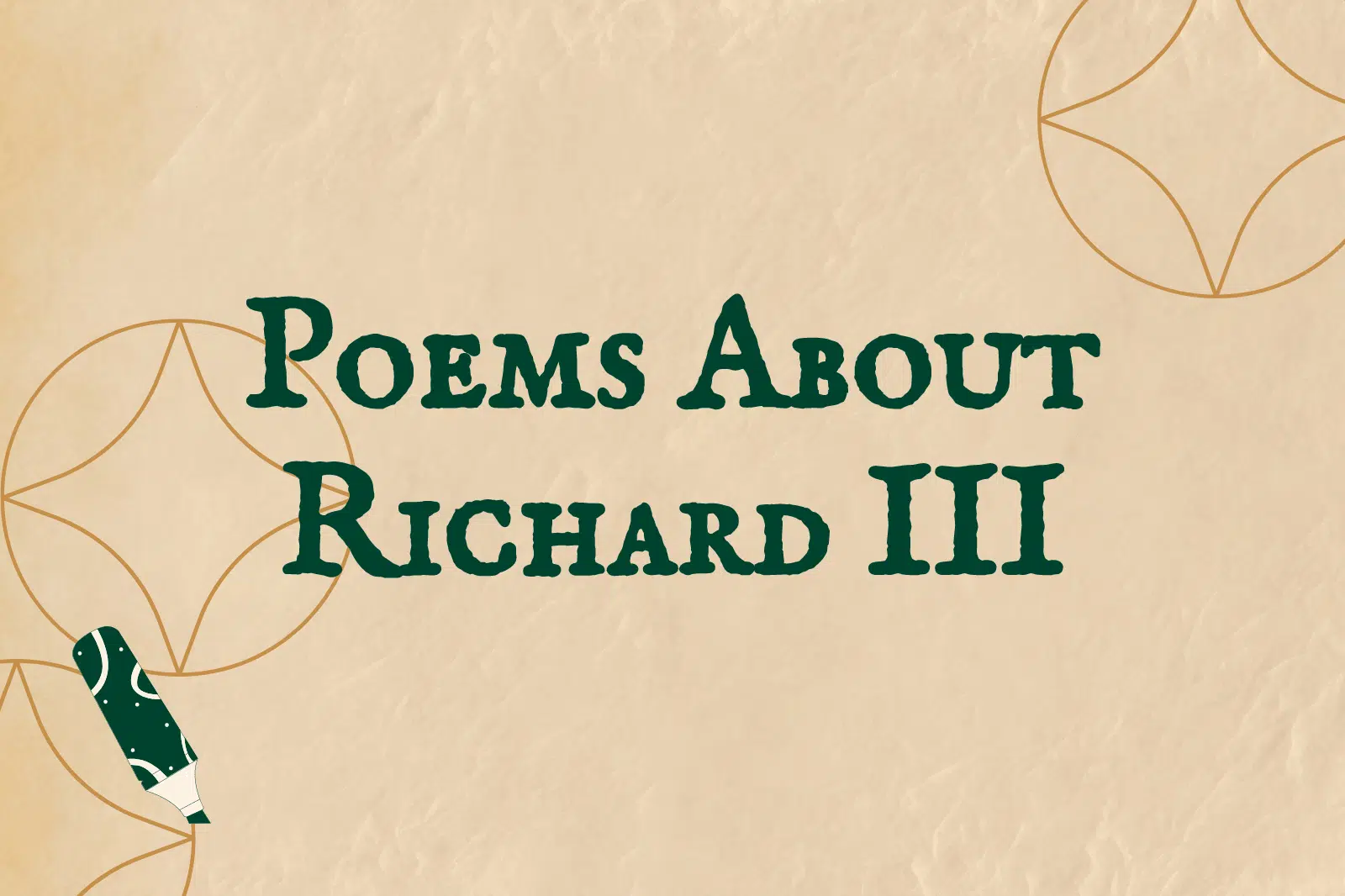 Poems About Richard III