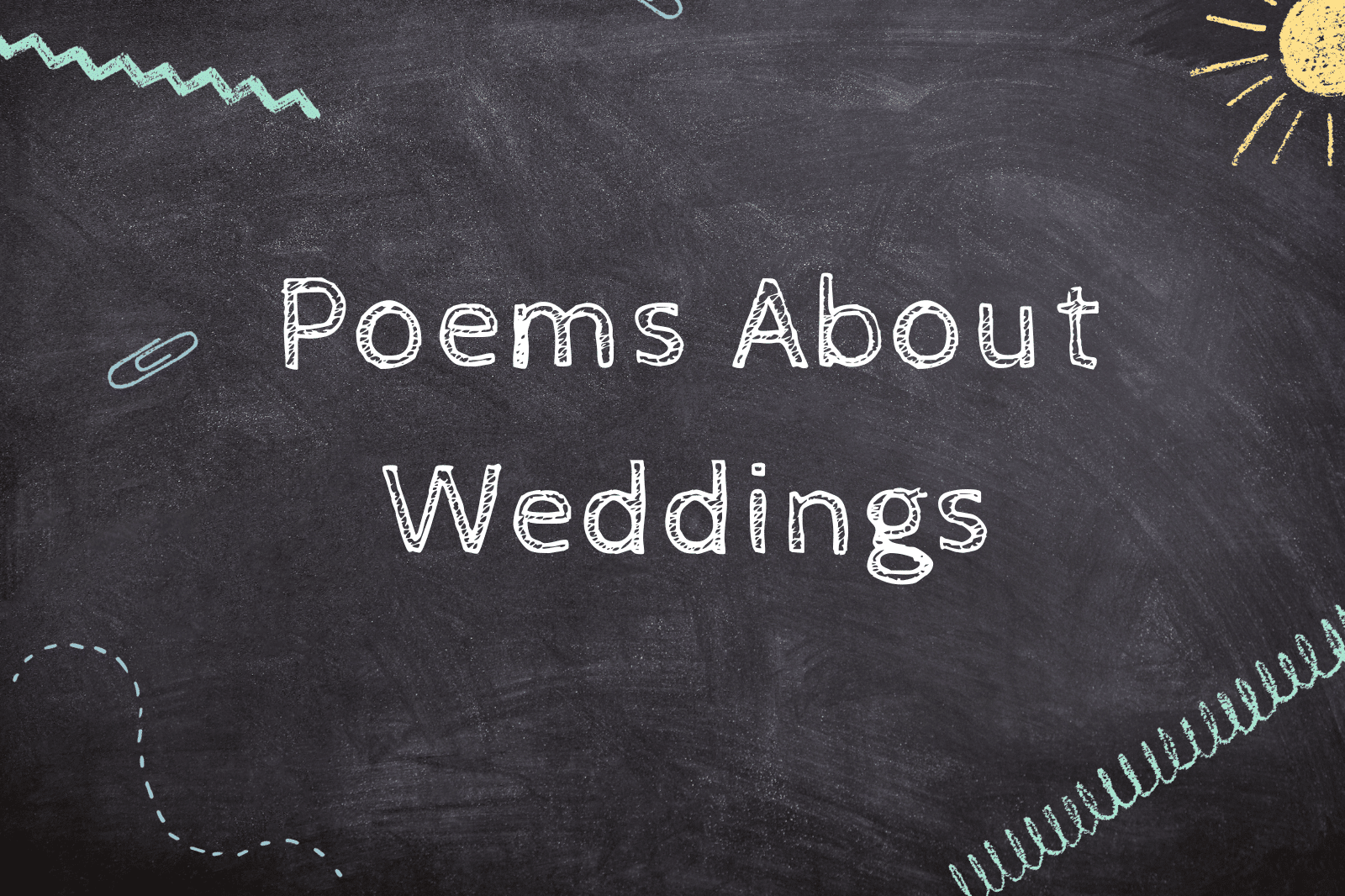 Poems About Weddings