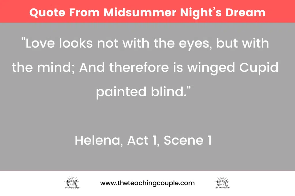 Quote From Midsummer Night’s Dream