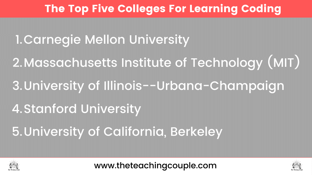 What Colleges Teach Coding?