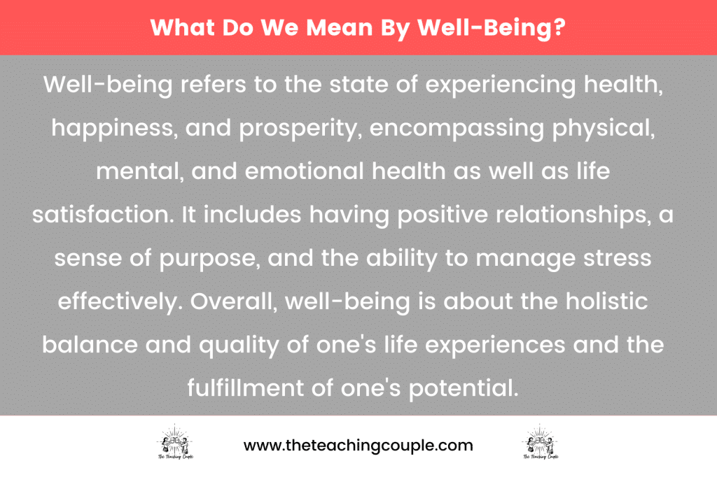 well-being and teaching
