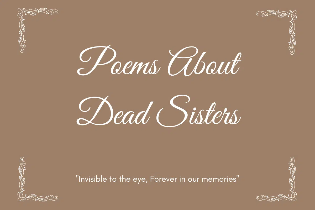 Poems About Dead Sisters