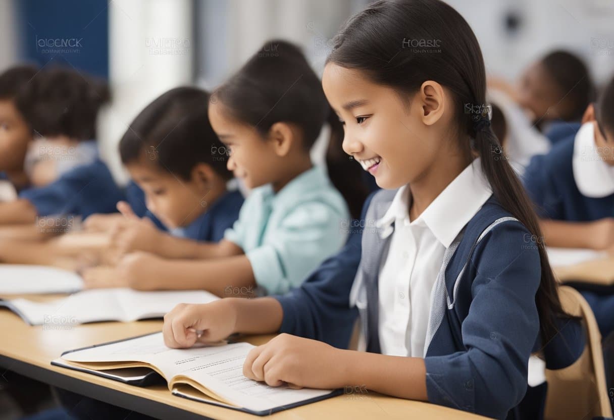 In Year 1, students learn English through interactive activities like reading, writing, and speaking. They explore phonics, vocabulary, and basic grammar concepts