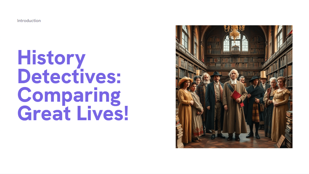 History Detectives: Comparing Great Lives! - Assembly/Lesson - Powerpoint