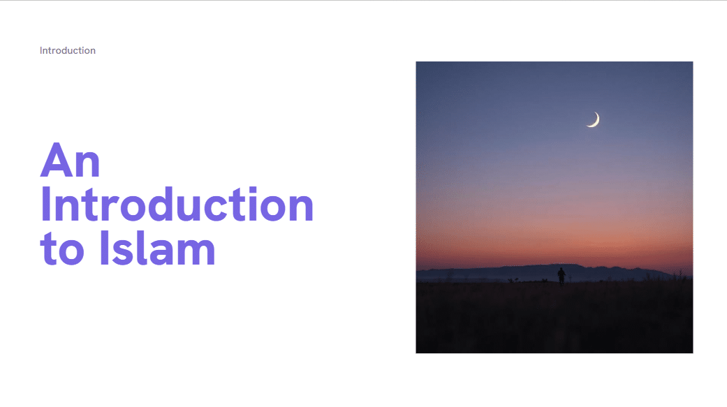 An Introduction to Islam - Assembly/Lesson - Powerpoint