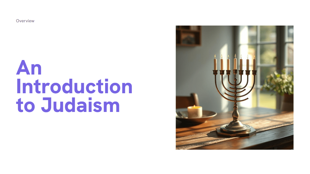An Introduction to Judaism - Assembly/Lesson - Powerpoint