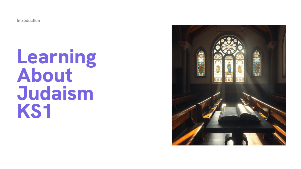 Learning About Judaism KS1 - Assembly/Lesson - Powerpoint
