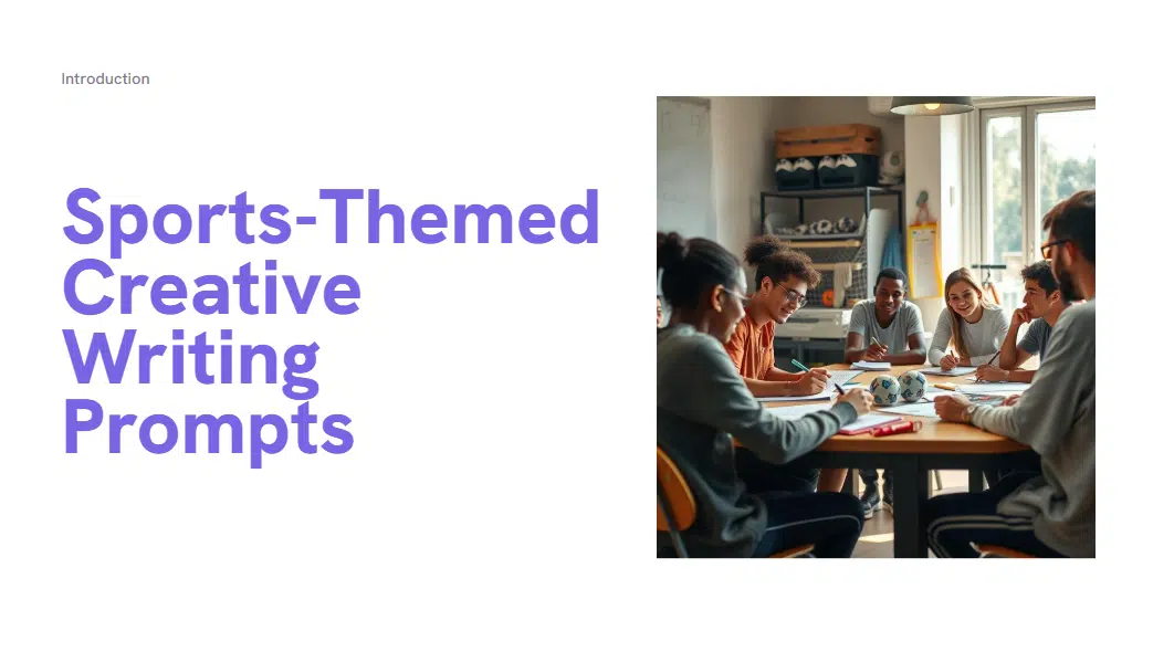 Sports-Themed Creative Writing Prompts - Lesson Powerpoint - 2- Images